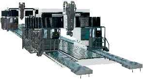 CNC GANTRY MILLING MACHINES AND MACHINING CENTERS, (MOVING BRIDGE AND FIXE TABLE) FIXED OR MOVING CROSS BEAM -Model GMCU-AR