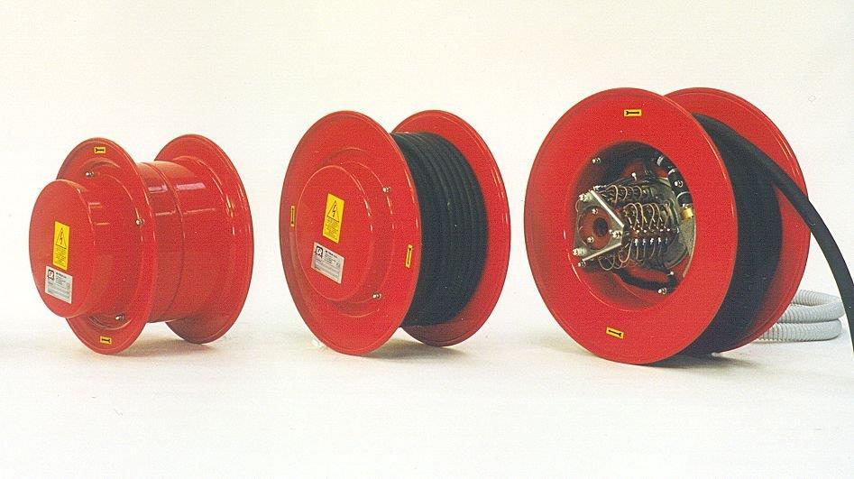 spring operated cable reel