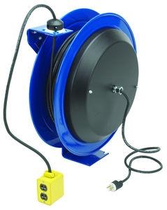 spring driven electric cable reel