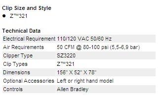 TN2001B Automatic Netting and Clipping Systems