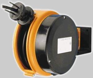 spring driven electric cable reel