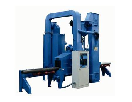 Automatic blast cleaning machines_Continuous, diabolo roller conveyor