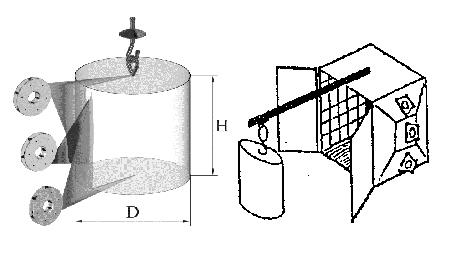 Automatic blast cleaning machines_hanger automatic indexing workload advancement and electric hoists