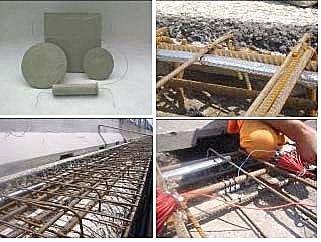 anticorrosive of steel in concrete: galvanic anode for cathodic protection