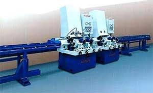 centerless belt grinding-polishing machine for bars and tubes