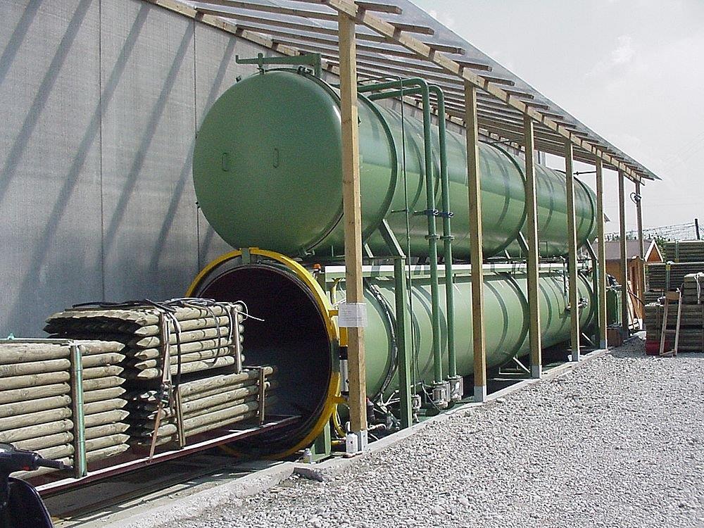 vacuum impregnation machine for wood protection