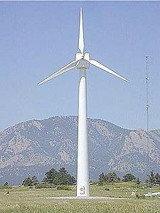 NorthWind 100 wind turbine: Planting starts on a Northwind 100 wind farm